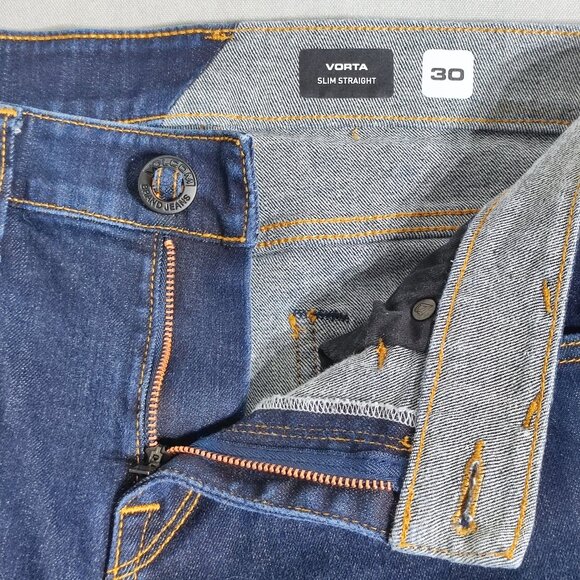 Volcom Vorta jeans men's size 30 Atlantic blue colour Slim Straight - Picture 6 of 13